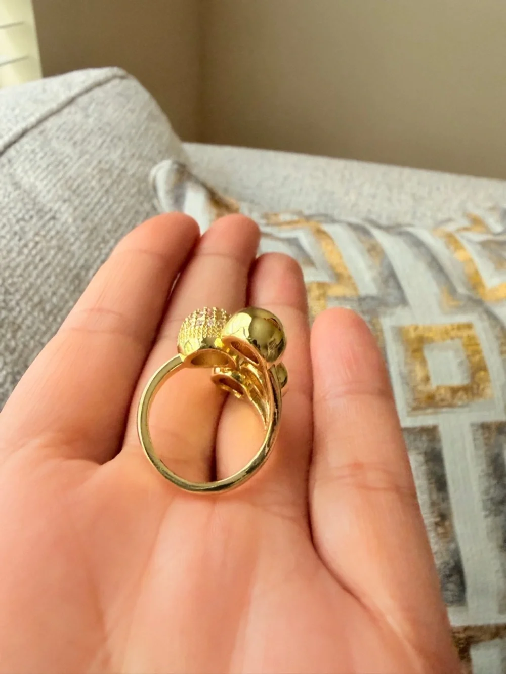 Gold Statement Dome Ring - Women Jewelry